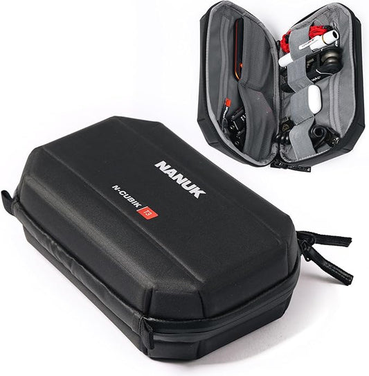 NANUK N-Cubik T3 Camera Bag Insert – Water-Resistant Hard-Shell Pouch – Shockproof Protective Camera Insert for Backpack – Perfect for Accessories & Gear (9.4” x 6.3” x 2.8”)