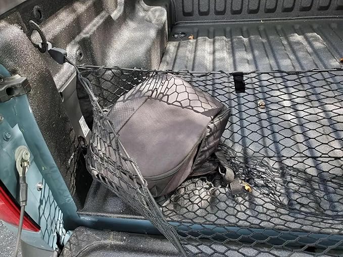 Trunk Organizer Cargo Net for Ford Ranger 2019–2025 – Envelope Style Cargo Net for Pickup – Premium Mesh Elastic Car Trunk Organizer Vehicle Carrier Storage – Compatible with Ranger
