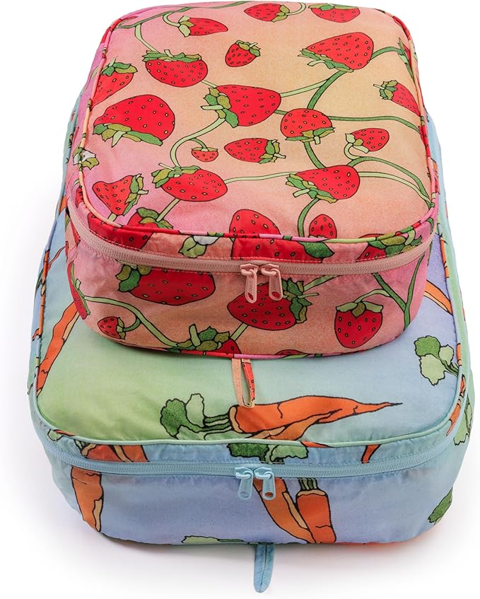 BAGGU Large Packing Cube Set - Carrots & Berries