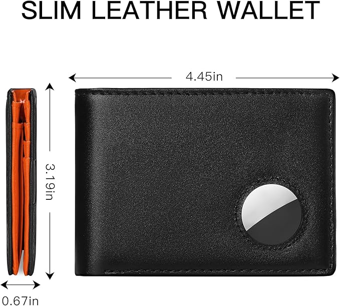 SENDEFN Genuine Leather Bifold Wallets for Men with RFID Blocking