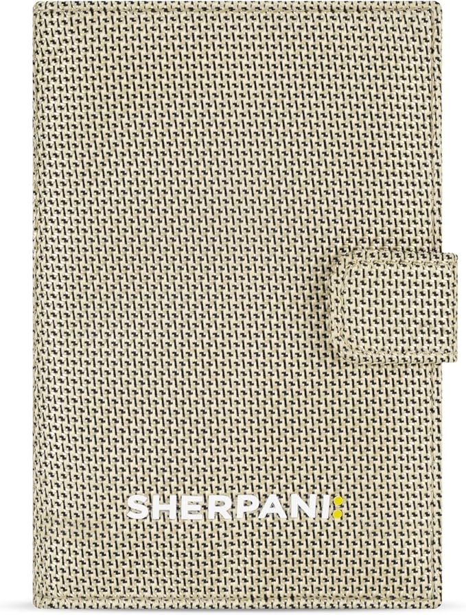 Sherpani Vienna, RFID Blocking Passport Holder, Travel Passport Cover Wallet, Travel Documents Organizer Protector, Travel Gift (Straw)
