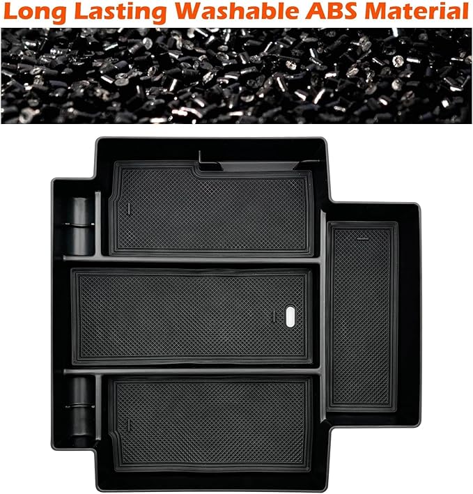 JOJOMARK Center Console Organizer Accessories fits for 2021-2024 GMC Yukon Chevy Tahoe Suburban（ Only Fit for Power Sliding Console）（not for 2025 Models）
