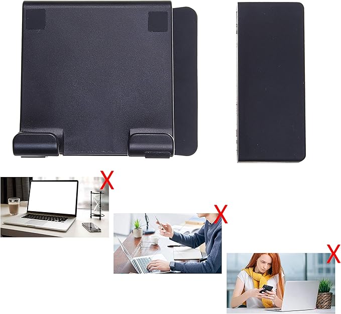 Kare Kind Smartphone Clip-On Holder - Attaches to Monitor and Laptops - Adjustable Mount for Slim or Thick Monitors (up to 25mm) - with A Universal Phone Dock/Stand
