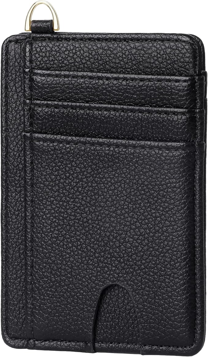 GEEAD Slim Minimalist Front Pocket RFID Blocking Card Holder Wallets for Men & Women