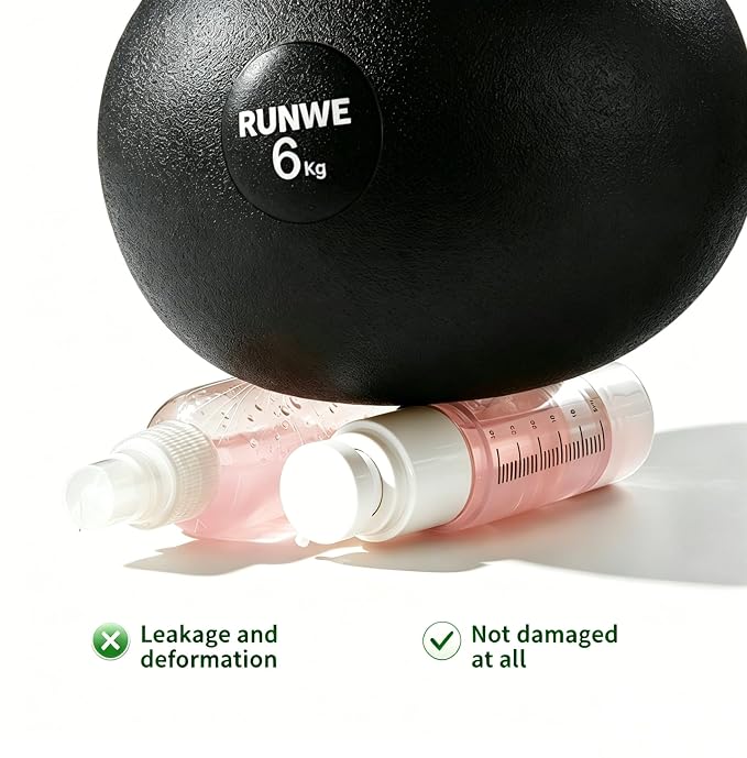 7 PCS Travel Size Bottles for Toiletries， Travel Bottles Set,Leak Proof Toiletry Containers with Graduated Vacuum Atomizer for Shampoo Lotion and Cosmetics