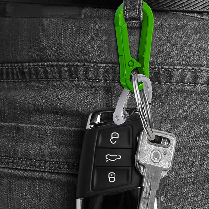 Zinc Alloy Key Chain 3 Packs Keychain Keyring Organizer Key Ring Holder Clip for Men and Women