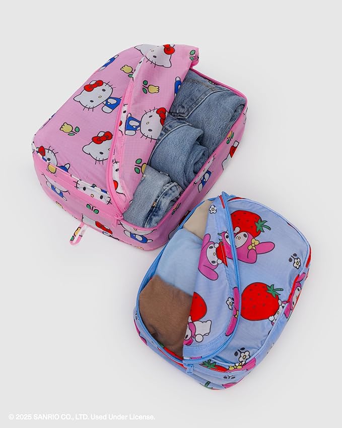 BAGGU Packing Cube Set - Hello Kitty and Friends Florals