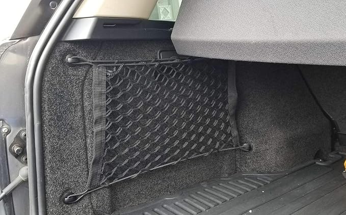 2 Side Load Retainer Luggage Cargo Nets for Land Rover Range Rover 2003-2017 - Premium Mesh Car Trunk Organizer - Black Nylon Locks - Compatible with Car