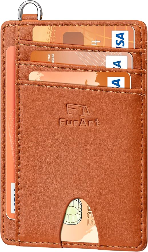 FurArt Slim Minimalist Wallet, Front Pocket Wallets, RFID Blocking, Credit Card Holder for Men