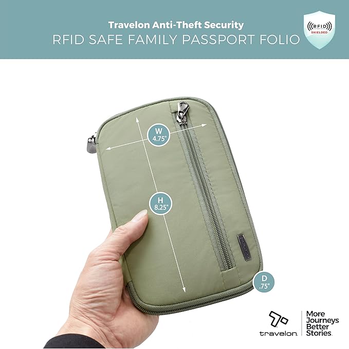 RFID Blocking Family Passport Wallet