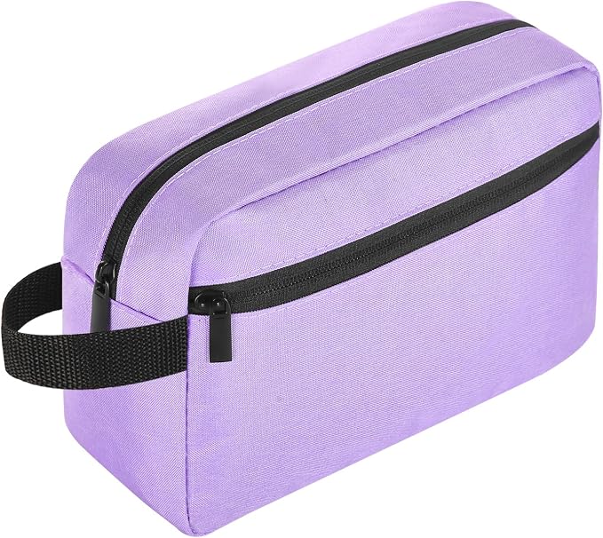 Icramsy Travel Toiletry bag Toiletry bag for women men Hanging Cosmetic bag Travel accessories for Women Men (Purple)