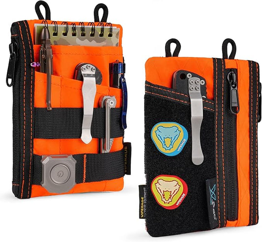 VIPERADE VE16 X-pac Pocket Organizer, EDC Pouch for Men, 7 Pockets EDC Pocket Organizer EDC Pouch for Everyday Carry, Multitool Pocket Pouch Wallet, Pocket Pouch for Men