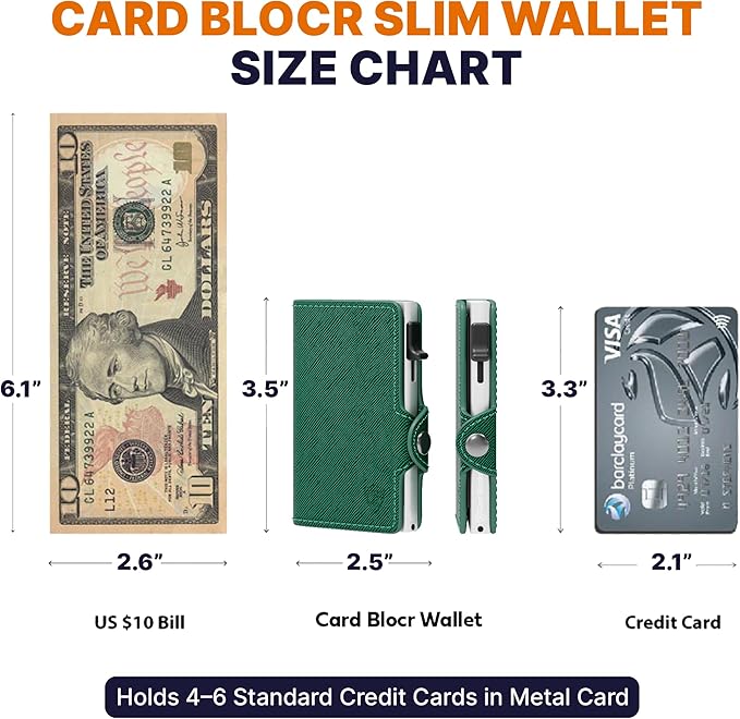 Conceal Plus Pop Up Wallet for Women – Slim Wallet for Small Purse & Crossbody Bag with Quick Card Access and RFID Blocking – Compact Card Holder (4-6 Card Capacity)