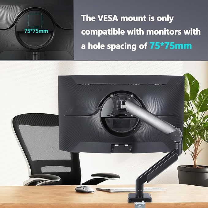 Odyssey G5 S36GD VESA Mount Adapter Compatible with Samsung Odyssey G5 G55C（LS27CG550ENXZA LS32CG550ENXZAï¼? G55T（LC34G55TWWNXZAï¼? S3 S36GD(LS27D366GANXZA), Monitor (75 * 75mm VESA)