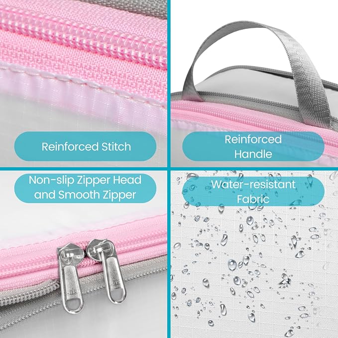 Cambond Compression Packing Cubes for Travel - Lightweight Expandable Travel Bags Luggage Organizers Travel Essentials Compression Cubes for Travel Space Saver for Carry on Suitcases Organizer