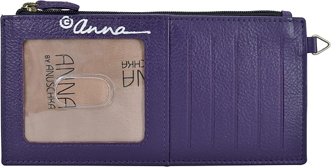 Anna by Anuschka Women's Hand Painted Genuine Leather Organizer Wallet | Hand Painted