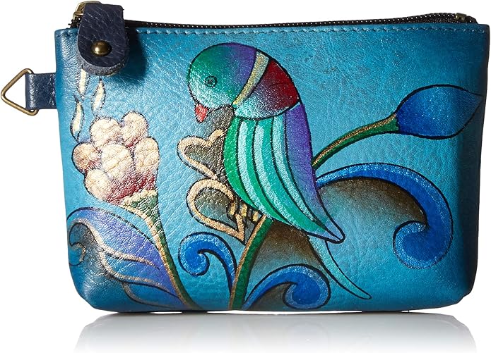 Anna by Anuschka Women's Hand Painted Leather Coin Pouch Purse