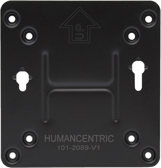 HumanCentric Mounting Bracket Compatible with Intel NUC, VESA Monitor Arm Plate for NUC Mini PC Computer, 75x75mm and 100x100mm Patterns, Does not fit Hades and Skull Canyon NUC, Hardware Included