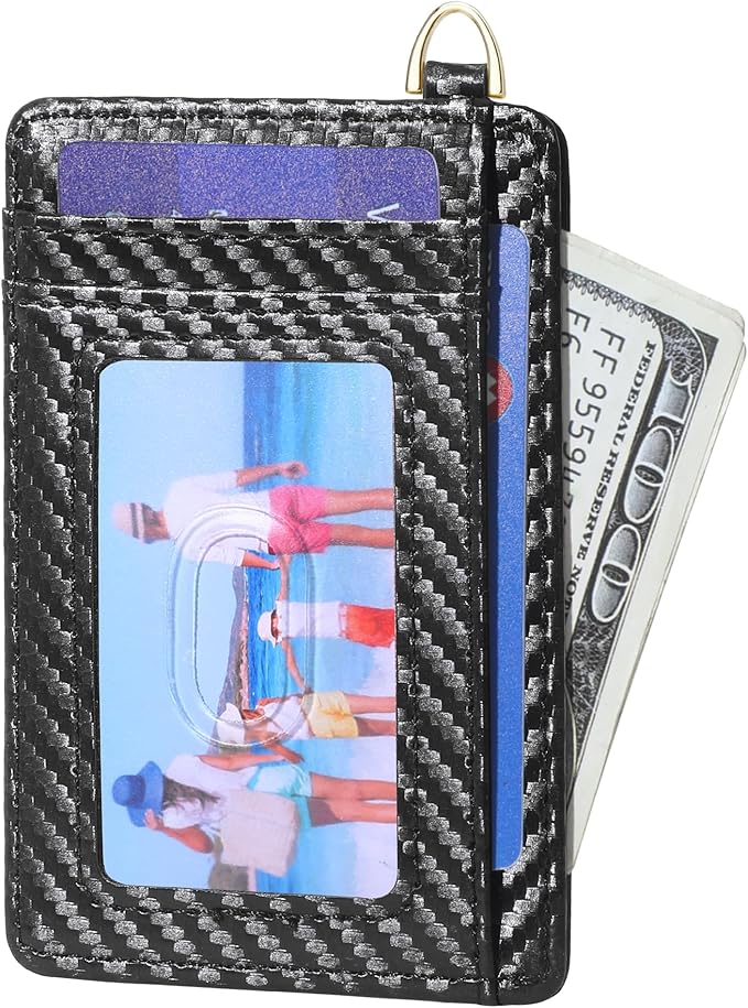 GEEAD Slim Minimalist Front Pocket RFID Blocking Card Holder Wallets for Men & Women