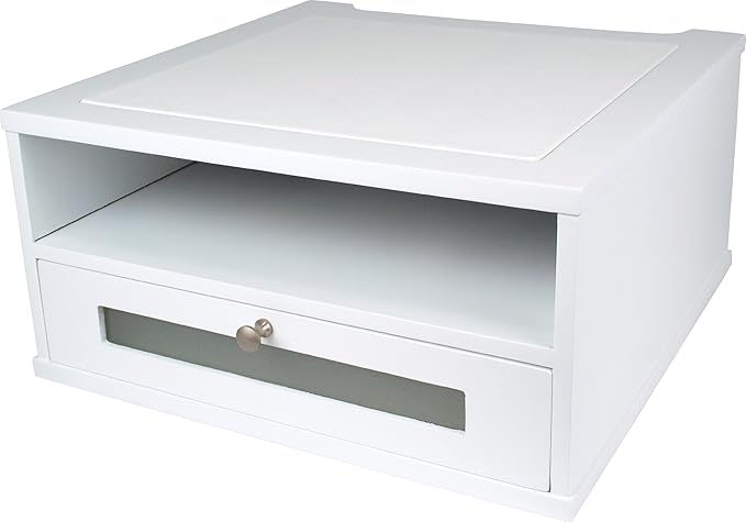 Victor Wood Monitor Riser, W1175 (Pure White)