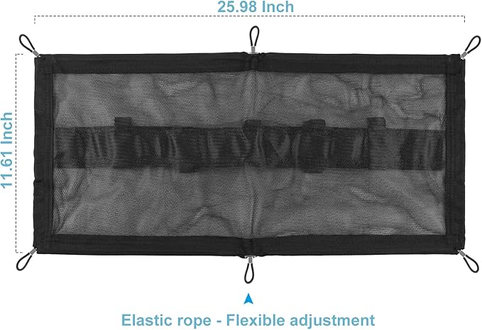 ENUODA Cable Management Net Under Desk Black Mesh Cable Manager Flexible for Standing Desk