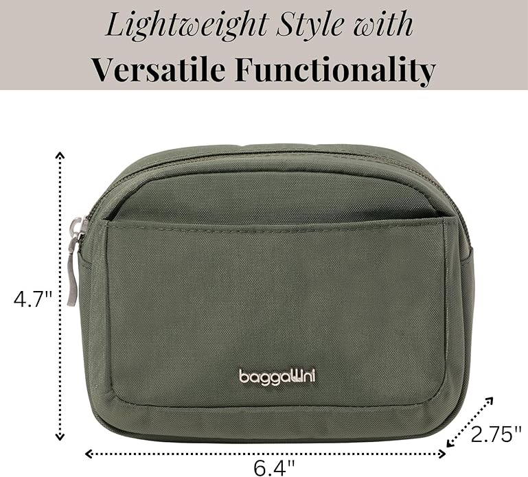 Baggallini Women's Pocket Cosmetic - Lightweight Bag - Travel Essentials Makeup Organizer