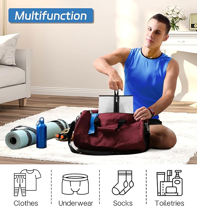MISSLO Waterproof Shoe Bags for Travel 4 Pack XX-Large Shoe Storage Bag Clear Sneaker Pouch Portable Boots Organizer with Sturdy Zipper for Men & Women