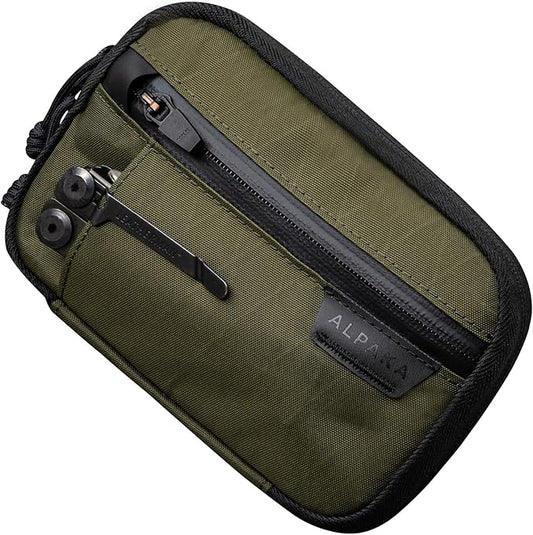 ALPAKA Admin Pouch Pro - Small Tool Pouch with Smooth Zipper, Weatherproof Storage for Electronics, Cables, EDC Organizer, Travel Accessories