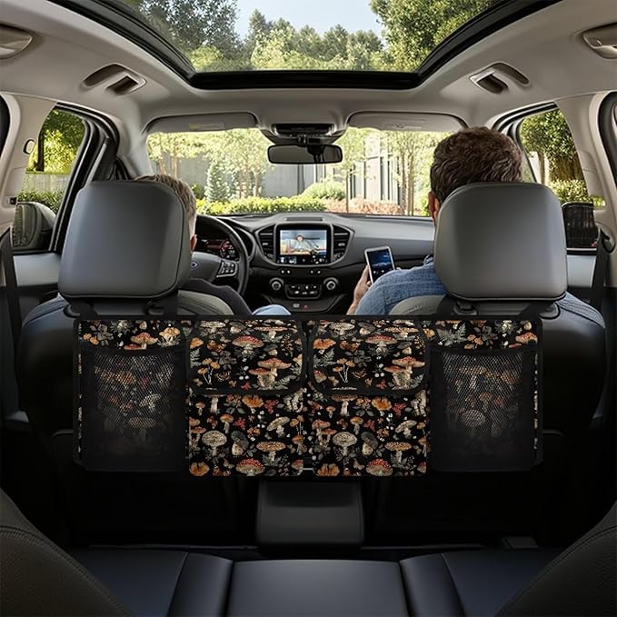 Mushroom Car Trunk Organizer,Large Capacity Car Storage Organizer,Hanging Foldable Car Organizers and Storage Car Interior Accessories