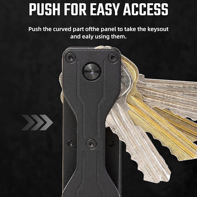 Key Organizer Minimalist Innovative Keyholder Compact Keys Organizer Smart KeyChain Secures 2-6 Keys