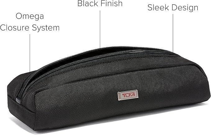 TUMI - Alpha Electronic Cord Pouch - Slim Zip Entry Travel Tech and Cable, Charger and Small Accessory Organizer - Black