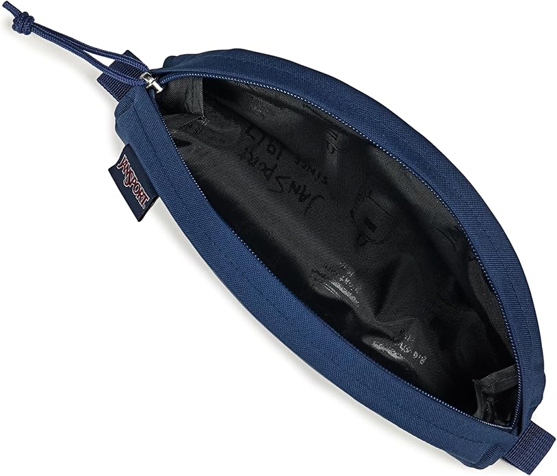 JanSport Luna Blue Compact Minimalist Semicircular Pouch
