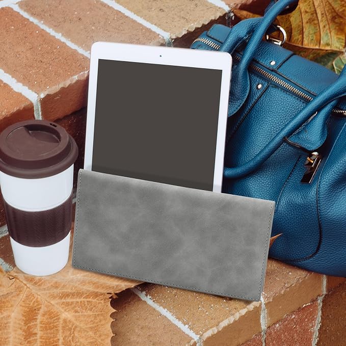 CoBak Premium Leather Checkbook Cover - RFID Blocking, Classic Design, Slim & Durable - Perfect for Personal & Business Checks