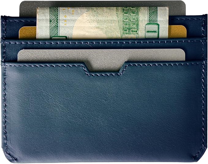 Vaultskin MOORGATE Slim Card Holder – Minimalist Leather Wallet with RFID Blocking, Front Pocket Credit Card Case for Men & Women