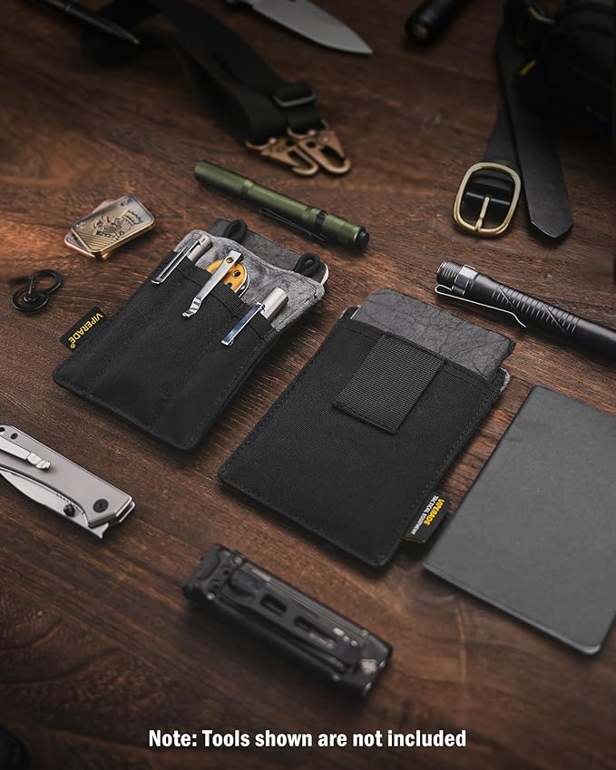 VIPERADE Slim EDC Pouch, Mini Pocket Organizer for Men, EDC Belt Organizer for Knife/Flashlight/Pen/Pry Bar/Mini Tools/Pocket Notebook