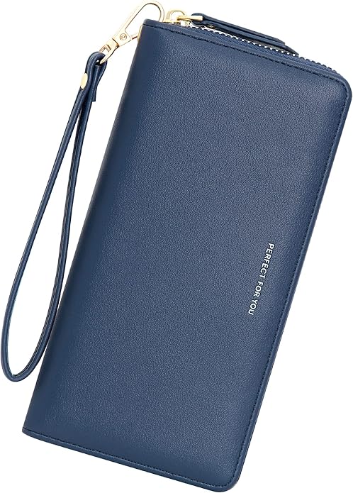 GEEAD Custom Design Wristlet Wallets for Women PU Leather RFID Blocking Wallet