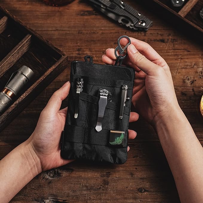 VIPERADE VE1 Pocket Organizer, EDC Pouch for Men, EDC Organizer Storage EDC Gears, Multitool Pocket Pouch Hold Your Flashlight/Pocket Knife, Pen, Notebook