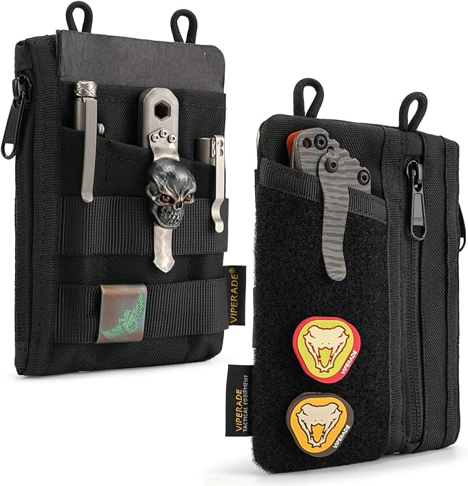 VIPERADE VE16 EDC Pouch, EDC Organizer for Men - Pocket Organizer Multitool Pouch Wallet for EDC Gears