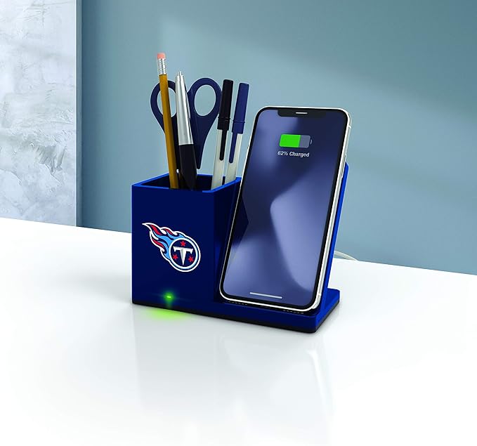 SOAR NFL Unisex Wireless Charging Stand and Desktop Organizer