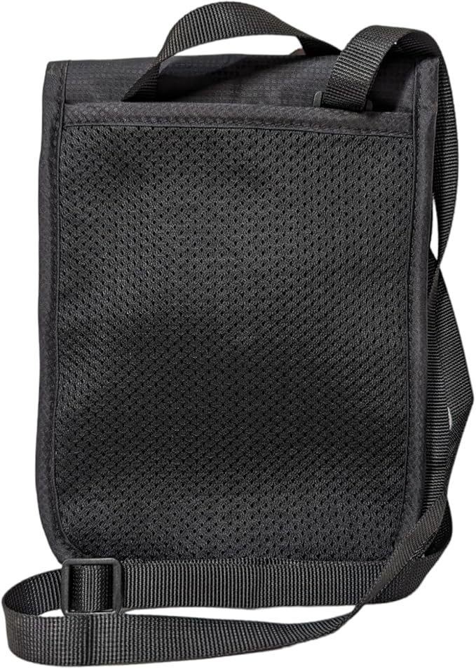 Travel Neck Wallet Passport Holder with RFID Blocking – Lightweight Pouch, Secure Organizer with 3 Zipper Pockets, ID Window, Adjustable Strap, Breathable Mesh Back – 8"x6"
