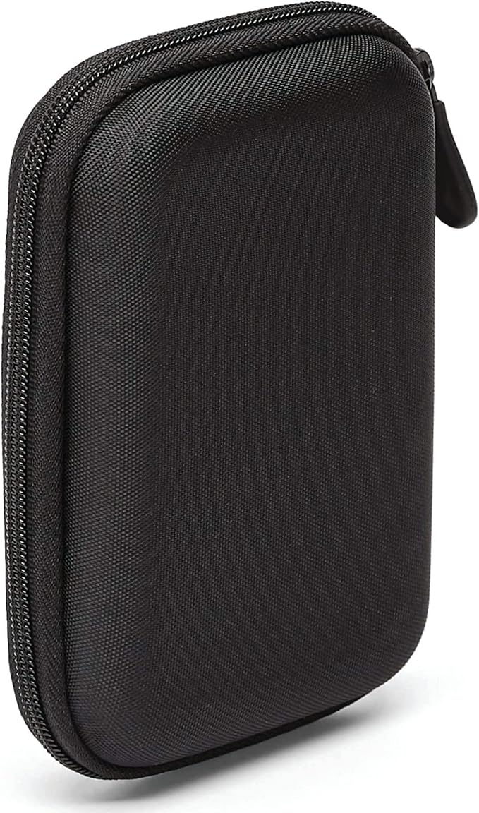 Maxell Hard Shell Small Storage Case: Keep Your Accessories Organized and Safe with Mesh Pockets, Elastic Loop, and Zipper Pocket - Ideal for Powerbanks, Cables, and Earbuds (Pack of 2)