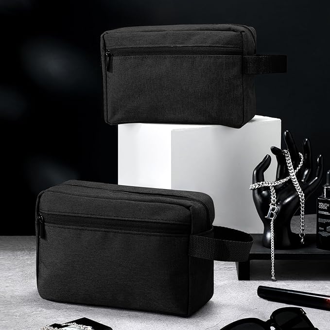 Paterr 32 Pcs Travel Toiletry Bag for Men Women Large Water Resistant Shaving Bag Hanging Cosmetic Bag Makeup Travel Pouch Foldable Toiletry Organizer with Divider Handle for Toiletries Accessories