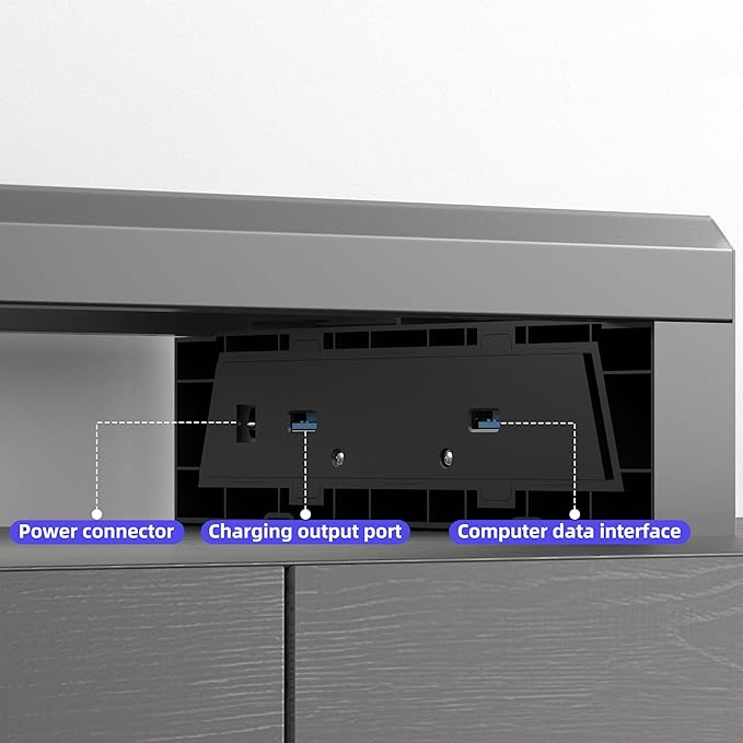 Computer monitor stand Laptop Desk Shelf & Monitor Riser ï¼?7.55 inches,22W charging , 2 USB 3.0 , and 1 USB 2.0ï¼?Monitors/PC/Laptop/Computer Space Saver Organizer ，Heavy Duty Gift Gaming Studio Office (USB Hub Fast Charging Version, 700mm)