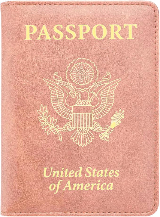 Passport Holder Covers Case, Waterproof Rfid Blocking Travel Wallet | Made Of Soft Pu Leather, It Is Scratch-Resistant, Waterproof, Crease-Resistant, and Is Lightweight, Thin and Durable