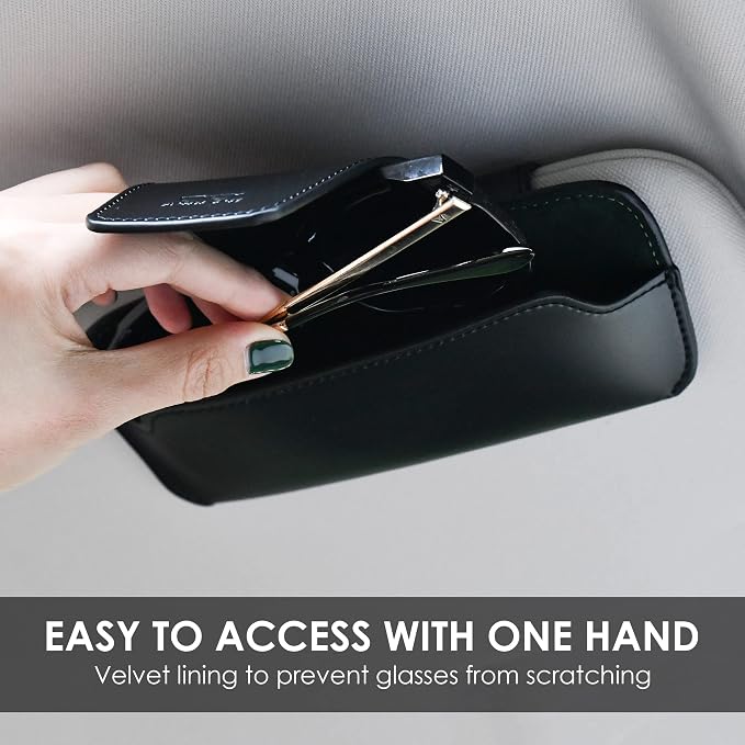 Sunglass Holder for Car Visor Glasses Case Non-Slip Clip Universal for Sunglasses Eyeglasses Car Interior Accessory