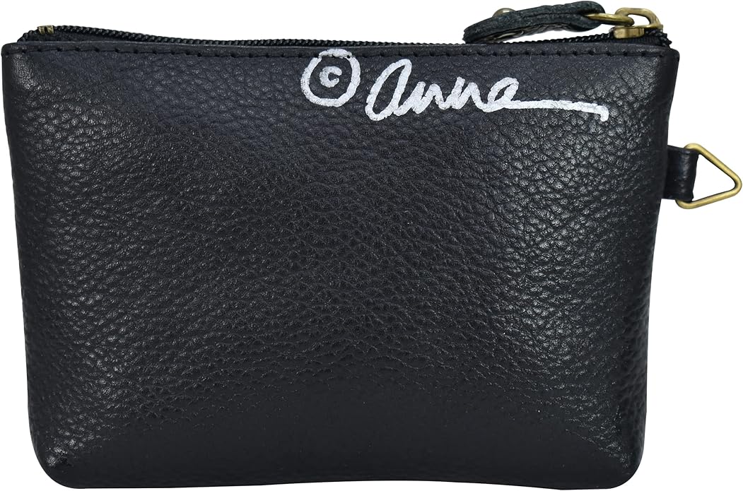 Anna by Anuschka Women's Hand Painted Leather Coin Pouch Purse