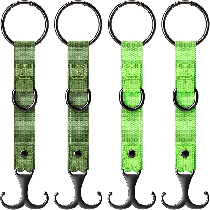 IronSeals 4 Pack Headrest Hooks for Car Seat, Heavy Duty Metal Utility Seat Hooks for Car Seat Organizer, Car Clips for Hanging Bag, Purse