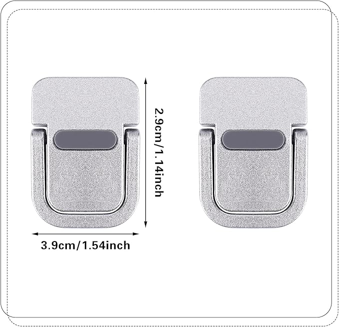 2PCS Portable Keyboard Riser, Self-Adhesive Mini Laptop Stand Invisible Computer Keyboard Stand for Desk, Laptop Feet Compatible with Pro/Air, Lenovo, Surface (Silver)