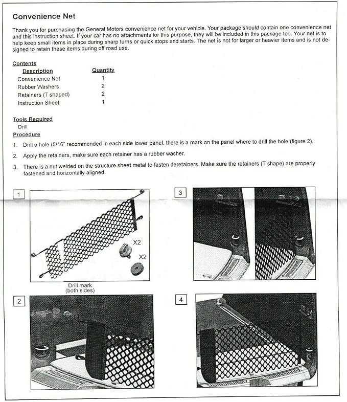 Rear Trunk Organizer Cargo Net for GMC Acadia 2017–2026 – Envelope Style Cargo Net for SUV – Premium Mesh Elastic Car Trunk Organizer Vehicle Carrier Storage – Compatible with Acadia