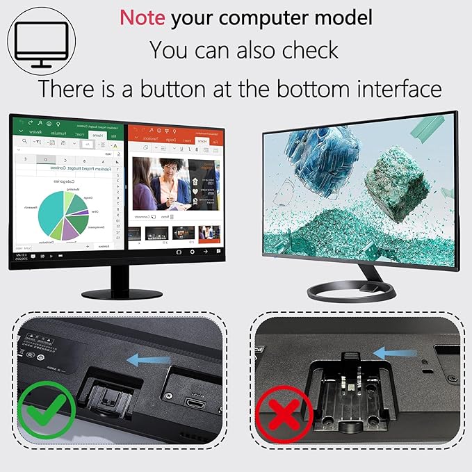 SB220Q VESA Adapter Compatible with Acer SA220Q,SA230,SA240Y,SA270,SB230,SB240Y,SB270,HA220Q,HA270,R221Q,R231,R241Y,RT240Y,RT270,R271,RT270,H226HQL,H236HL,H276HL,G227HQL,G237HL,G247HYL,G257HU,G257HL